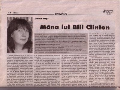 Mâna lui Bill Clinton