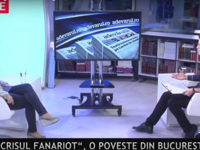 Despre Manuscrisul fanariot la Adevărul Live, cu Laurențiu Ungureanu