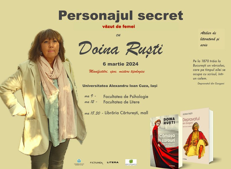 Personajul secret, văzut de femei - Doina Ruști