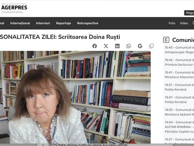 Doina Ruști in Agerpres: A Literary Career Documented by Romania’s National News Agency