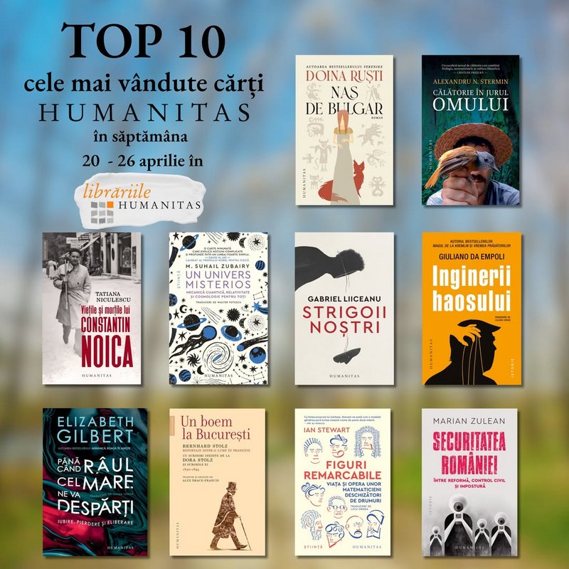 Nas de bulgar în Top 10 Humanitas - Doina Ruști