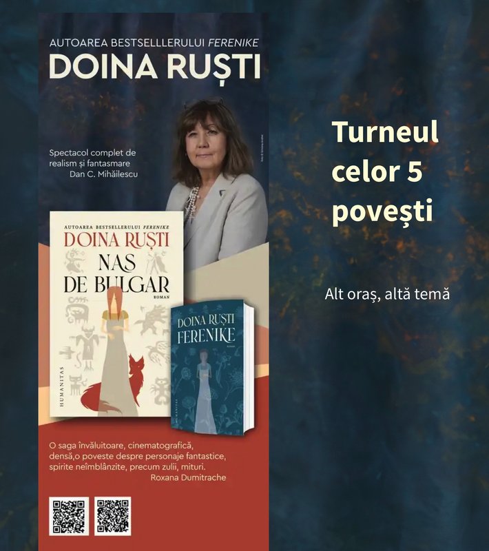 Turneul celor 5 povești, descinse din romanul Nas de bulgar - Doina Ruști